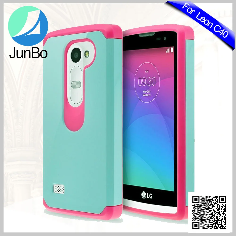 2 in 1 Soft Silicon Gel Plastic Phone Case for LG Leon C40