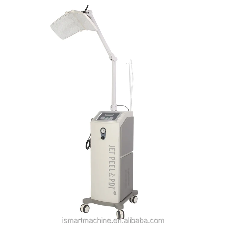 LED standing facial machine skin rejuvenation Ozone output + Diamond dermabrasion + PDT jetpeel