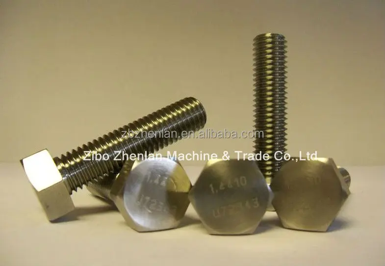 Inconel 625 bolt with nut