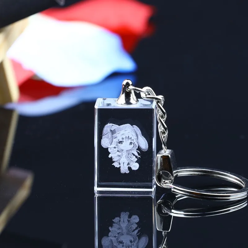 
China supplier online wholesale personalized crystal glass keychains 