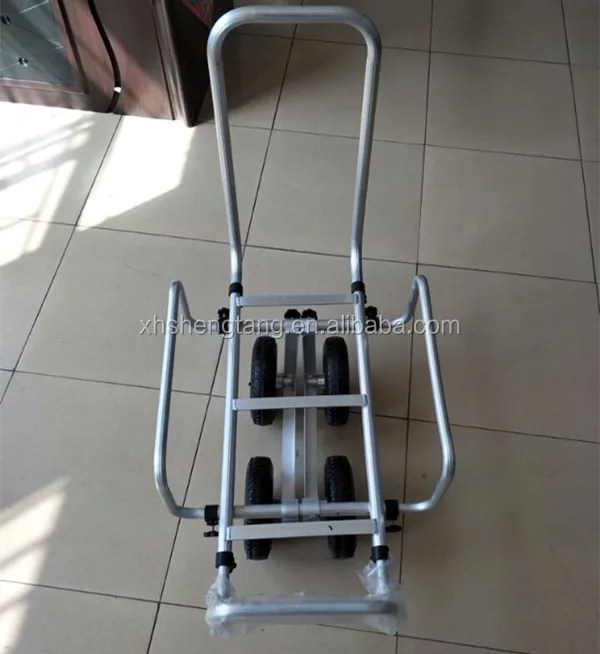 adjustable mini aluminum folding 4 wheel trolley tool cart with high quality
