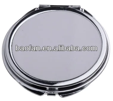 Hot sales DIY blank Sublimation round folding aluminum mirror,Heat transfer printing mirror