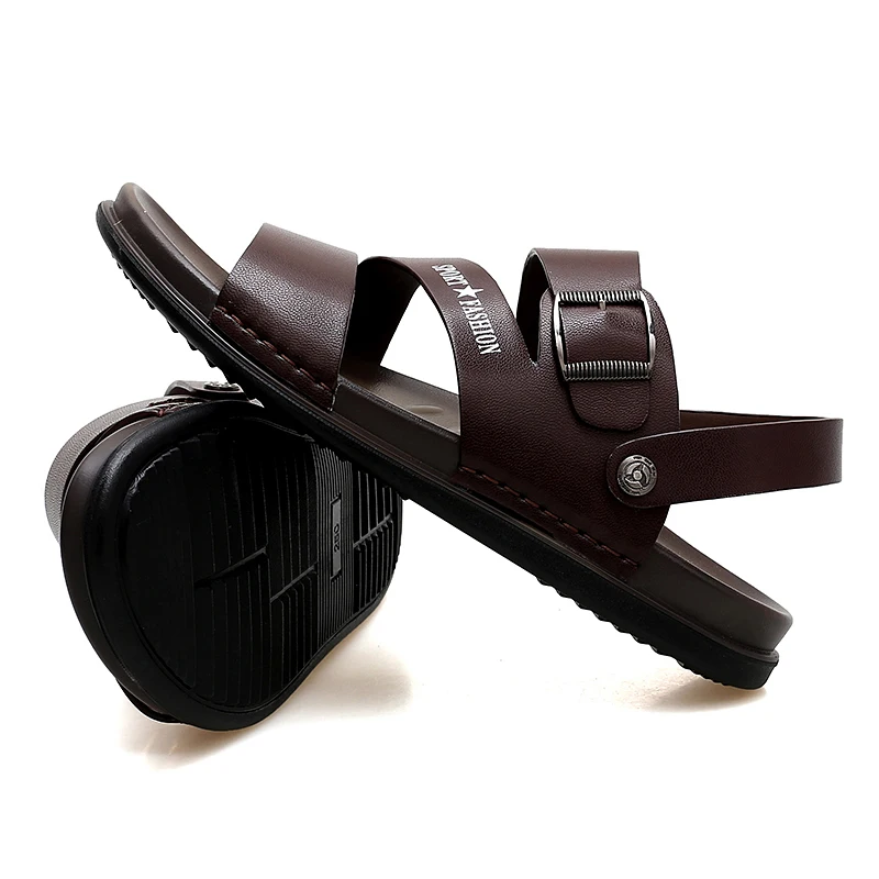 Молодежная трендовая Корейская версия мужских сандалий пляжная обувь