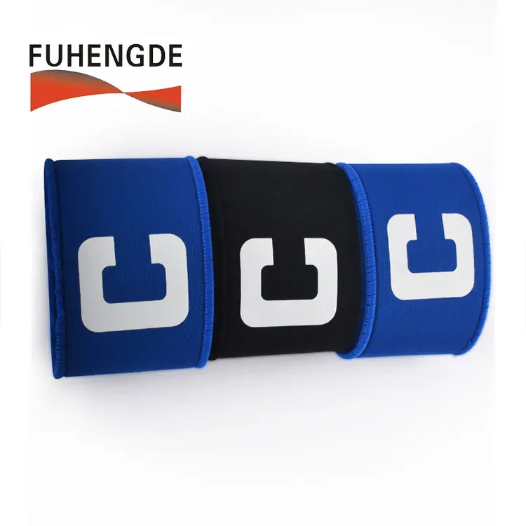 Hook Loop Fastener Elastic C Printed Team Sports Match Captain Armband in Yellow blue red black