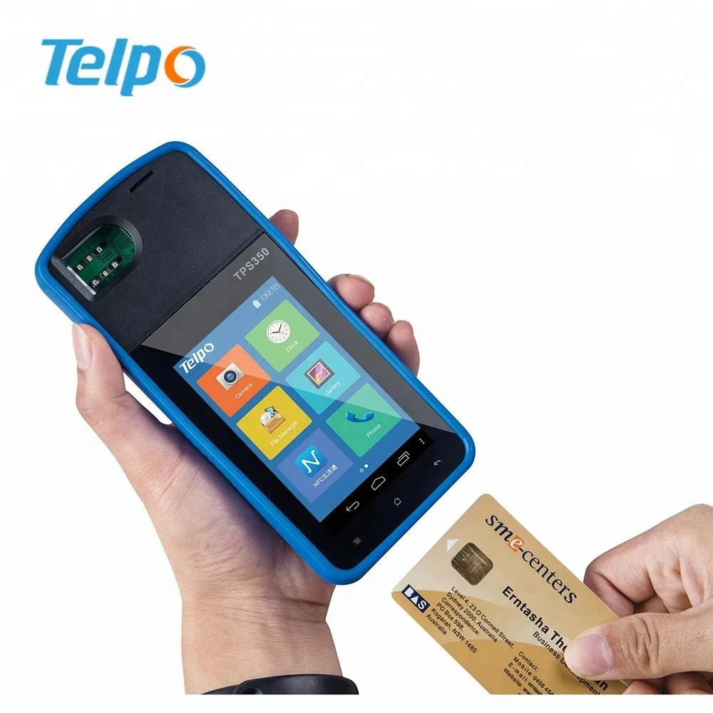 All-in-one Portable Biometric and rfid Solutions Barcode Reader Touch screen Pos system with chip card reader