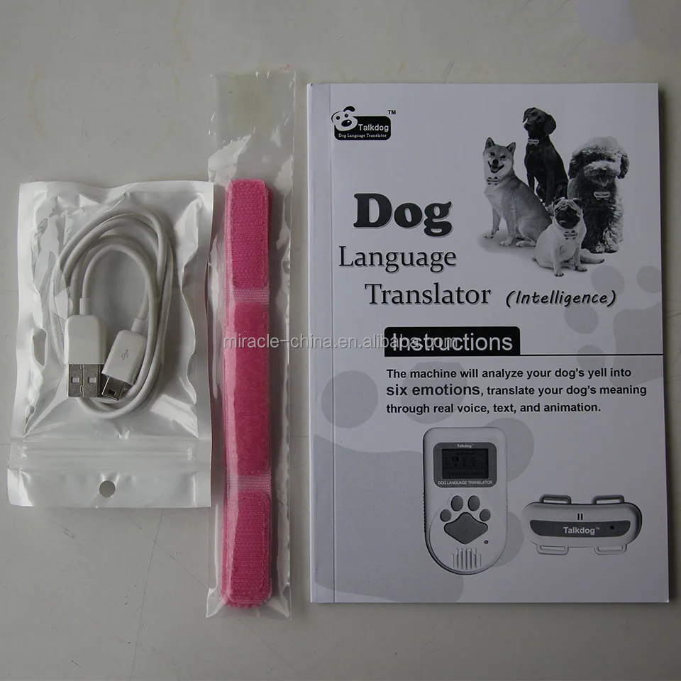 Talkdog dog language translator/translator with sound