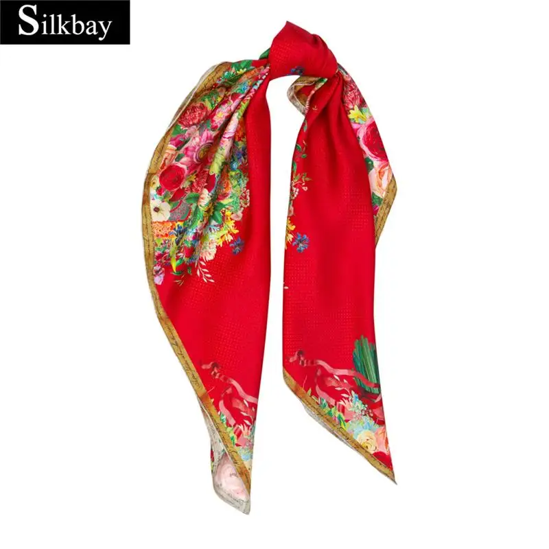 quality guaranteed custom silk scarf for wholesales