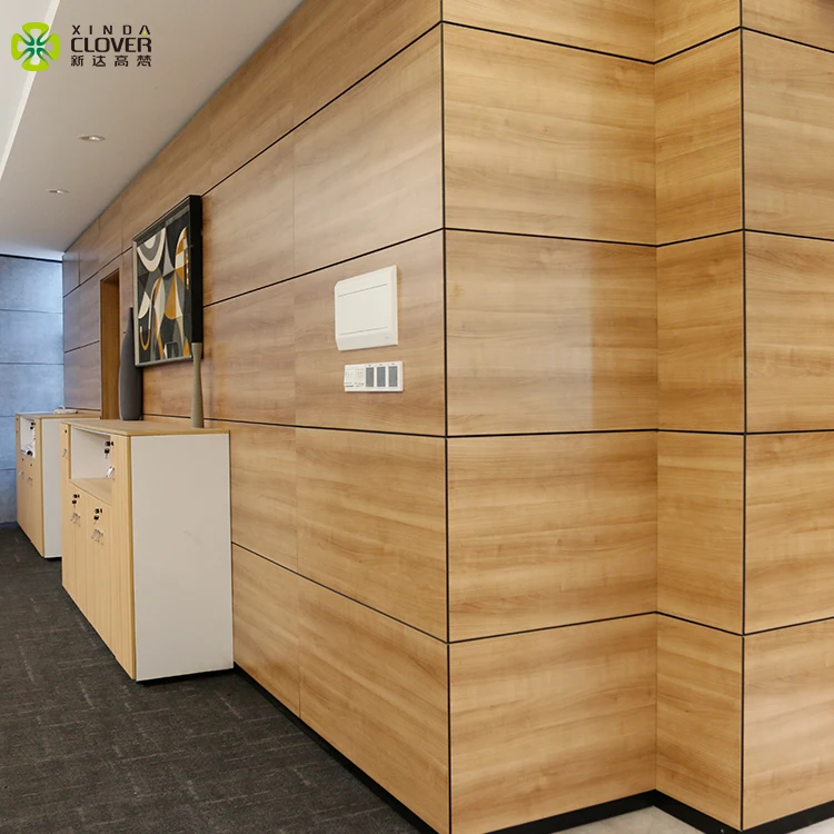 Latest Design Modern wooden wall partition design 16mm Melamine Indoor office wall partition