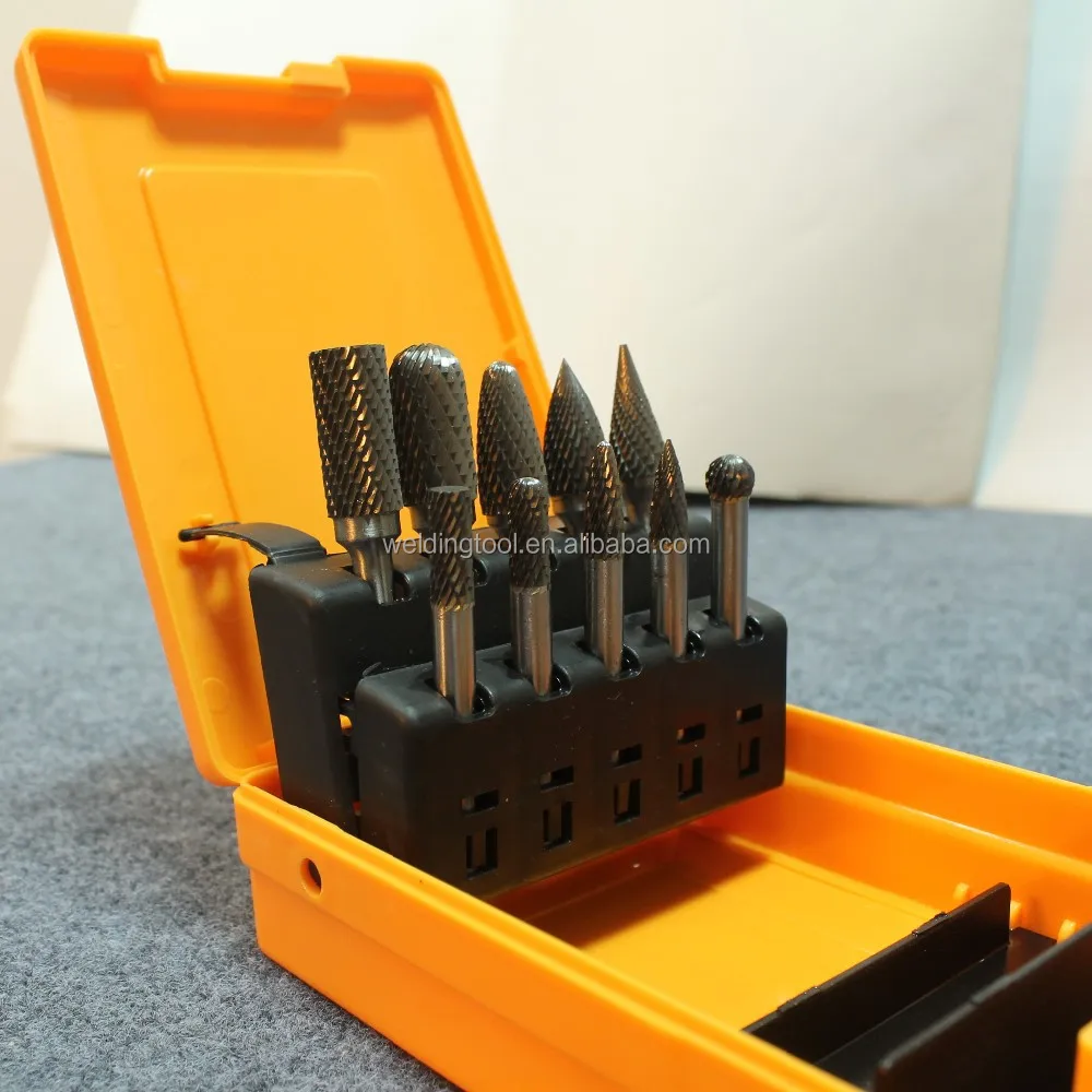 
Professional quality 10pcs Tungsten Carbide Rotary Burr Set 
