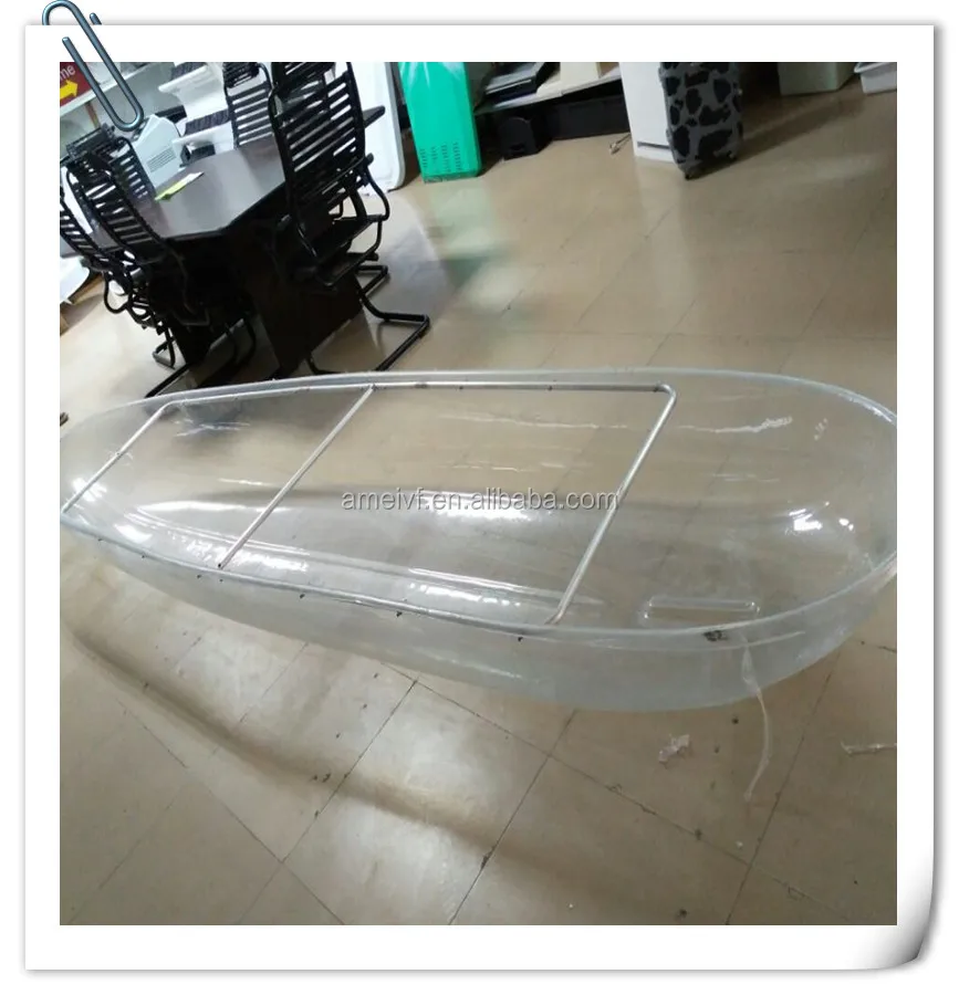 
OEM vacuum forming PC plastic transparent leisure boat, fishing boat for sale 