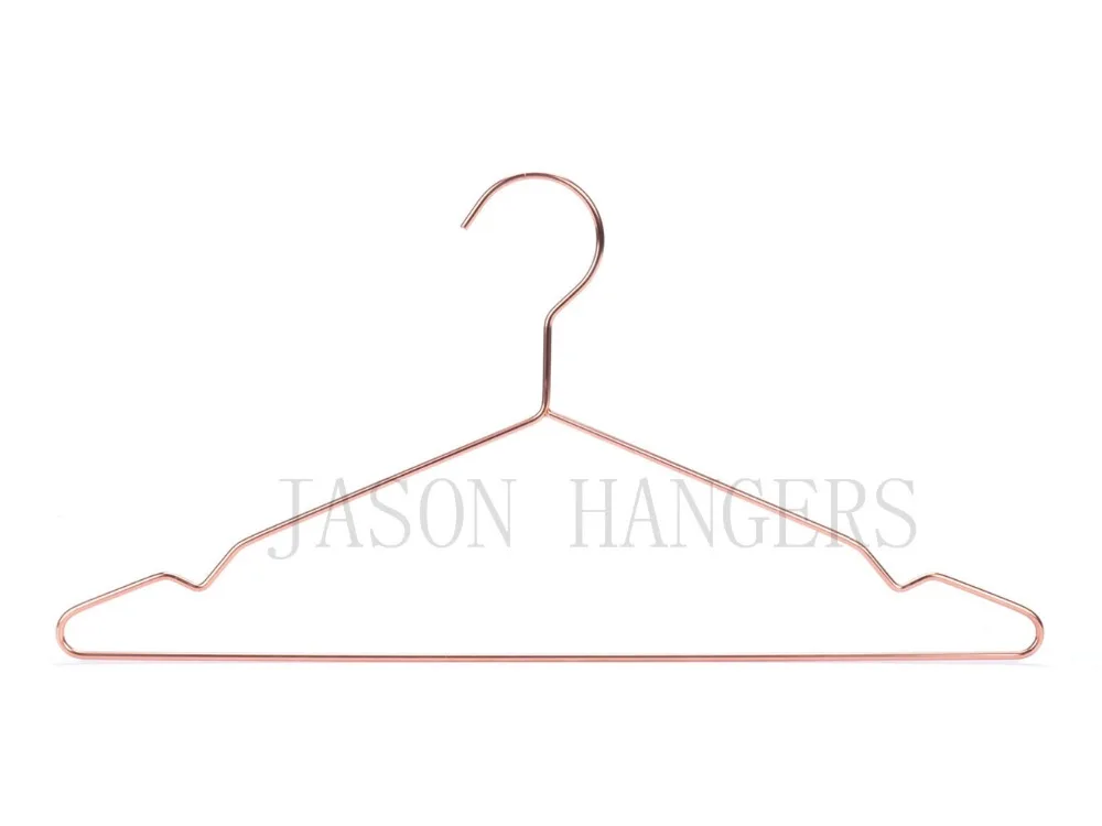 MH022 amazon hot-saling heavy duty rose gold metal wire copper hangers