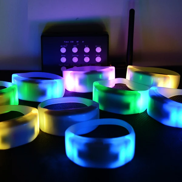 Concert RFID Tap Flash Light Radio Controlled LED Bracelet