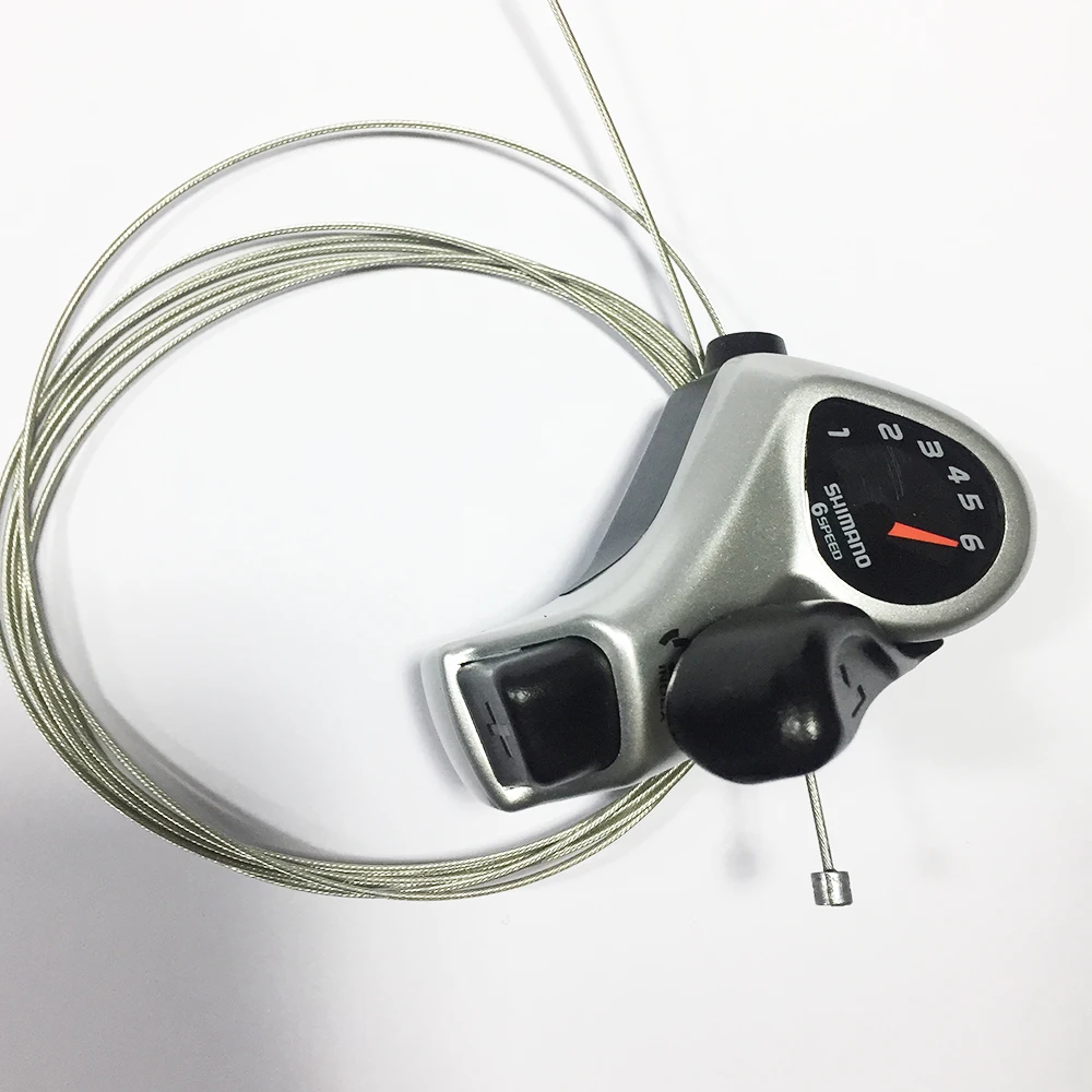 
6 Speed Bike Bicycle MTB Shifter Derailleurs Parts Set Shift Levers Inner Cables Rear Black Alloy Outdoor Cycling Speed Gear 