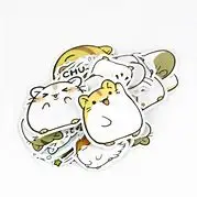 Full color custom popular printing vinyl die cut sticker kawaii