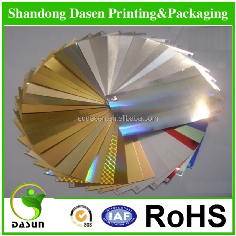 
180g Holographic Laser Metallic Paper/Fresh laser card 