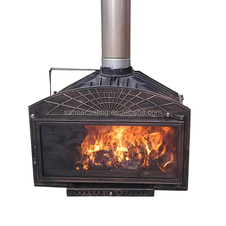 China factory direct selling cast iron wood fireplace 28KW