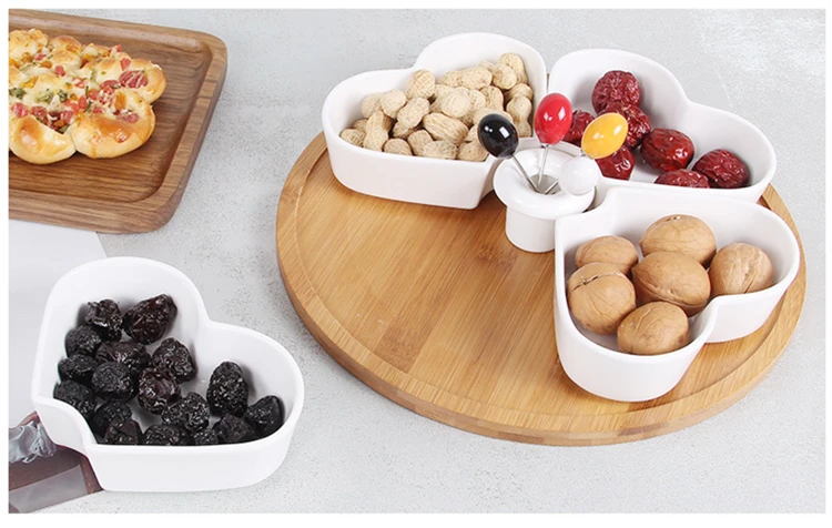 2019 New Creative Multifunctional Combination  5 Compartment  Food Storage  Box  with Fork