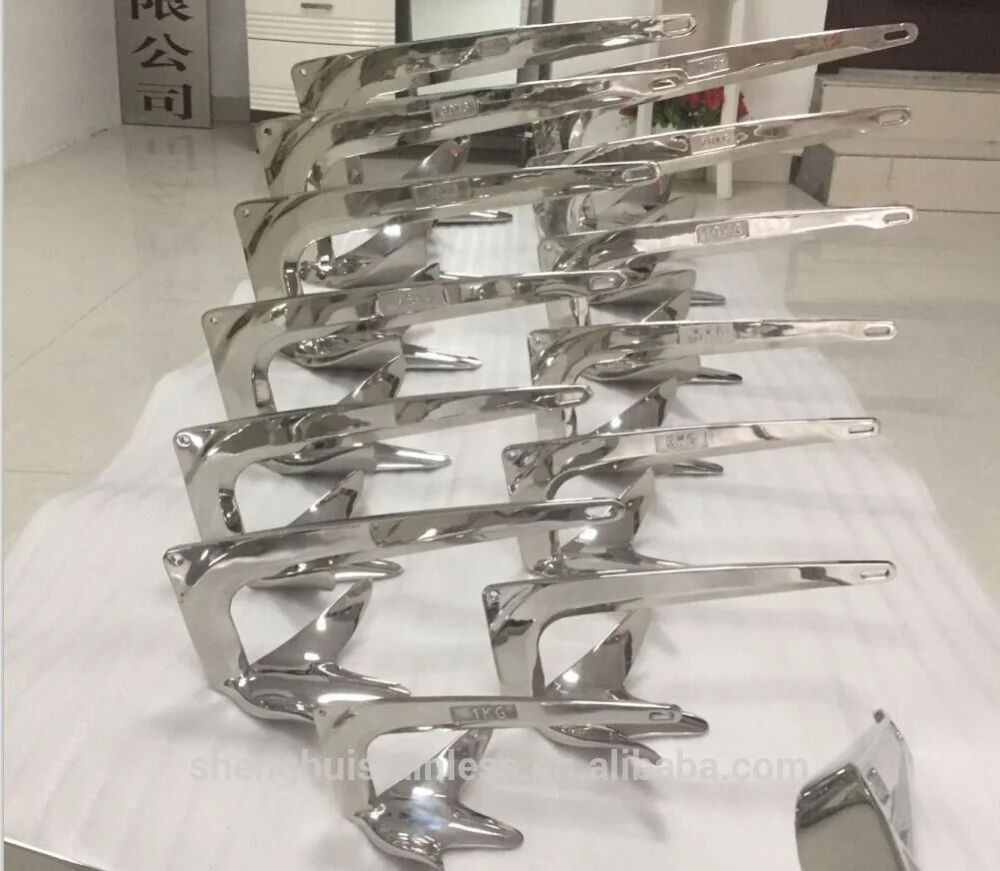 stainless steel cast 50kg bruce anchor & claw anchor