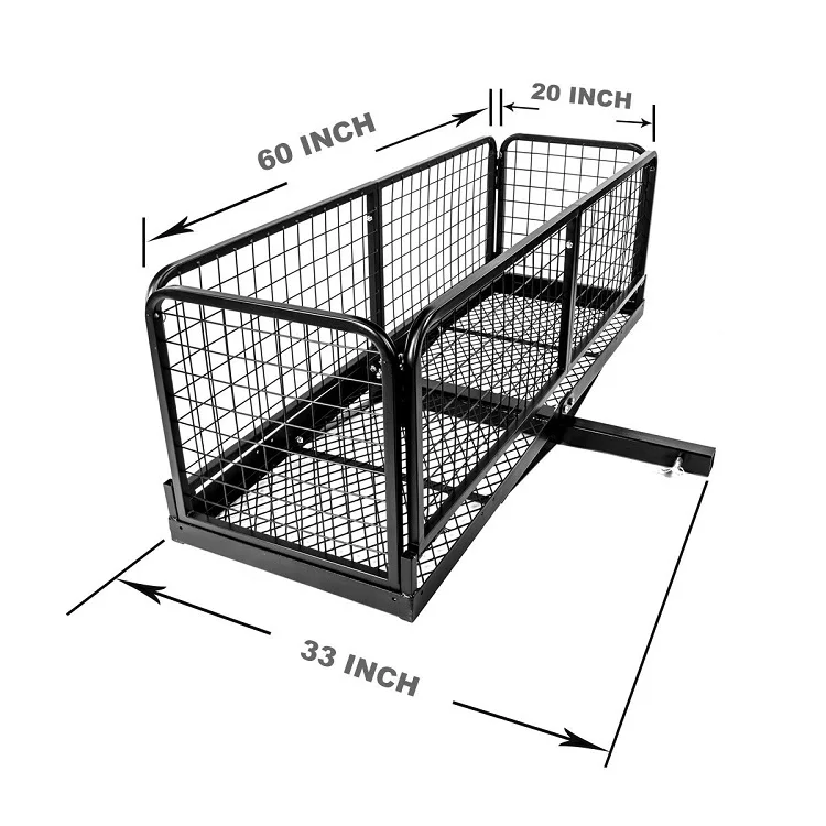 Сверхмощный Сцепной складной грузовой Перевозчик/багажная стойка для автомобиля/грузовая корзина