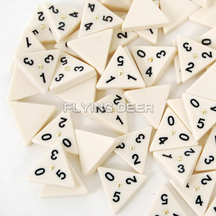 Hot sale gambling products cheap plastic triangle domino