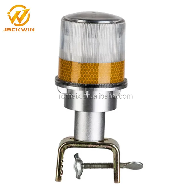 Solar LED Flashing Traffic Marine Warning Light / Solar Blinker Light