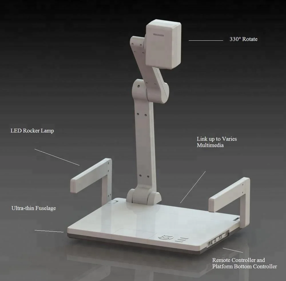 China 2.0MP 22X Optical Zoom school supplies A4 desktop Digital Visualizer with Split screen capability