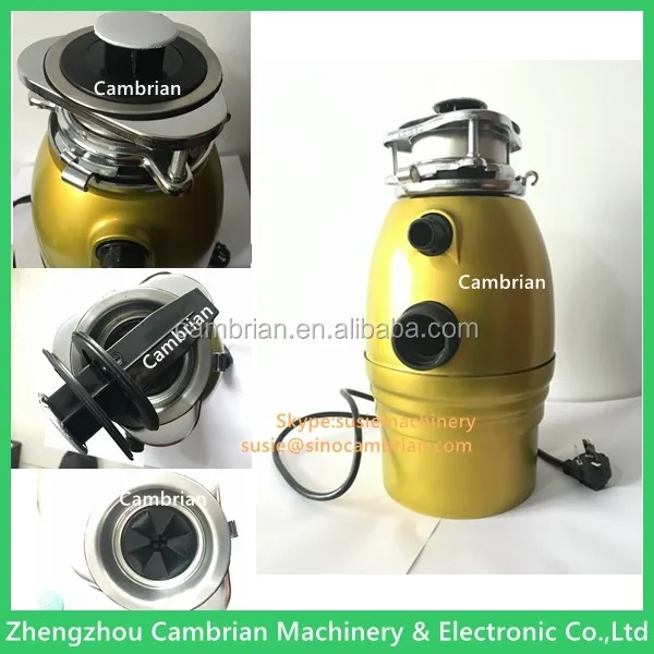 Air switch control household kitchen food waste decomposer machine with 3 grind stages treatment