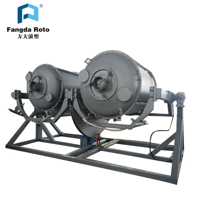 Open Flame Rock N Roll Rotational Moulding Machine