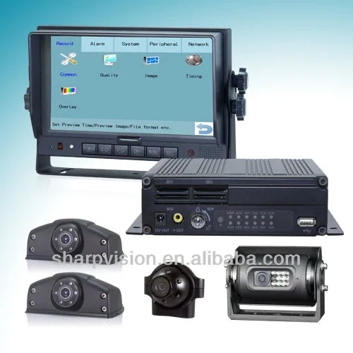 Сжатие H.264 высокое качество видео 4ch автобус мобильный видеорегистратор