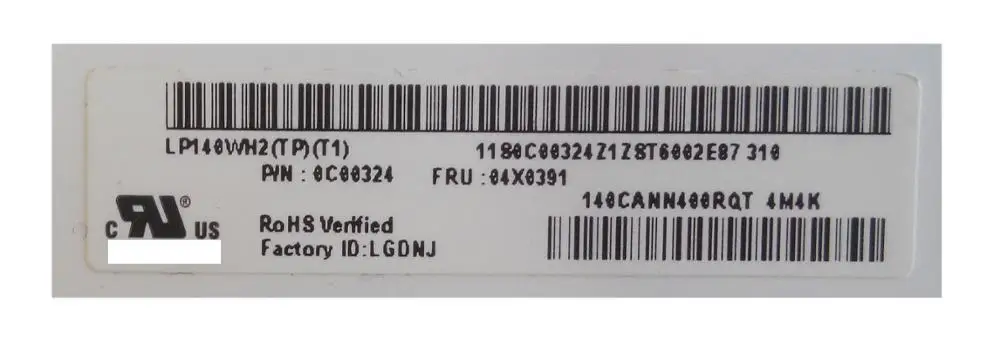 China cheapest computer monitor 14 inch lcd monitor price LP140WH2(TP)(T1) for lenovo