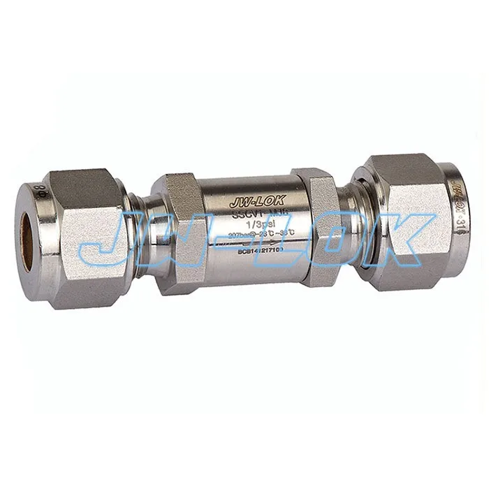 JW-LOK instrument one way check valve manufacturer
