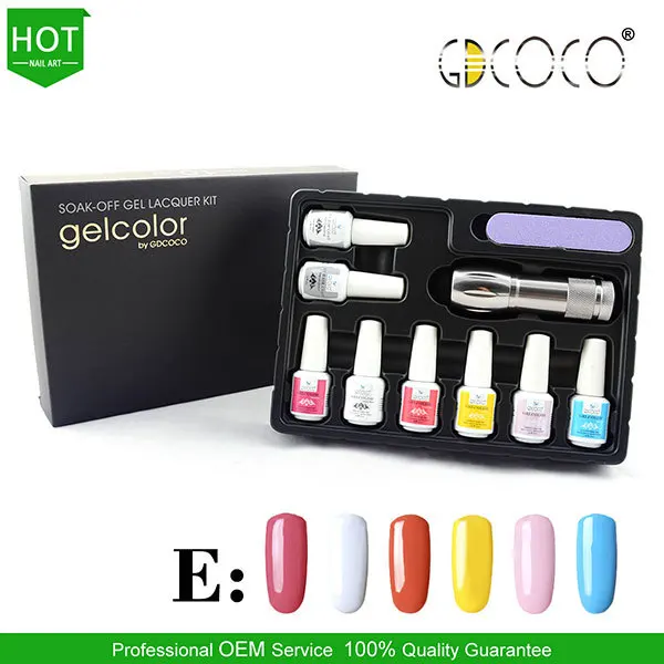 оптовая макияёа gdcoco популярный цвет гель набор для шеллак #621kw