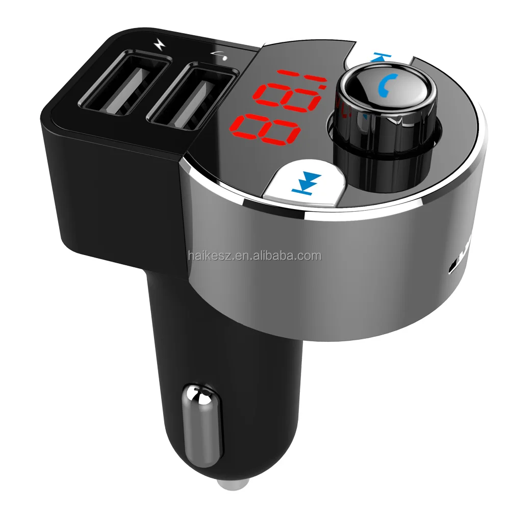 2018 New Wireless Car MP3 Player With USB/TF/LED Display Car Bluetooth FM Transmitter