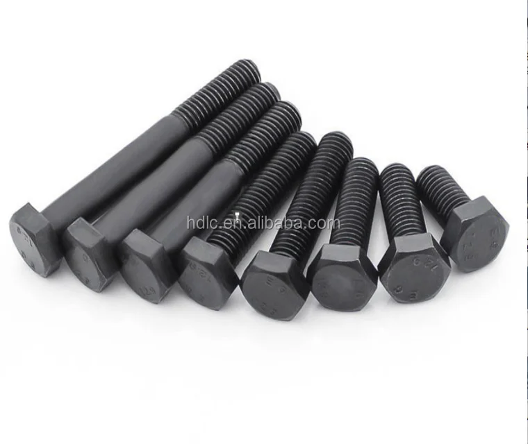 
Grade 10.9 Black DIN 933 DIN 931 Heavy Hex Bolt 