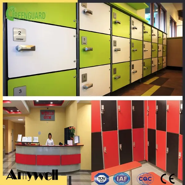 Amywell hotsale matt surface durable waterproof hpl compact laminate mini locker