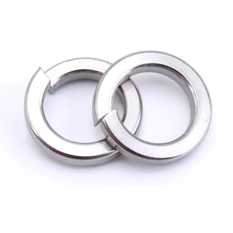 High Quality DIN127 Stainless Steel 304 316 Lock  Spring Washer Machine Double Coil Spring Washer