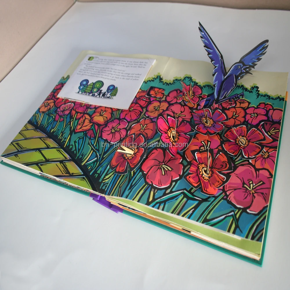 Elegant hardcover stereo children book printing