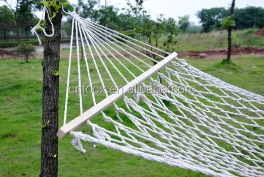 High quality wooden mesh hammock/rope hammock / net hammock