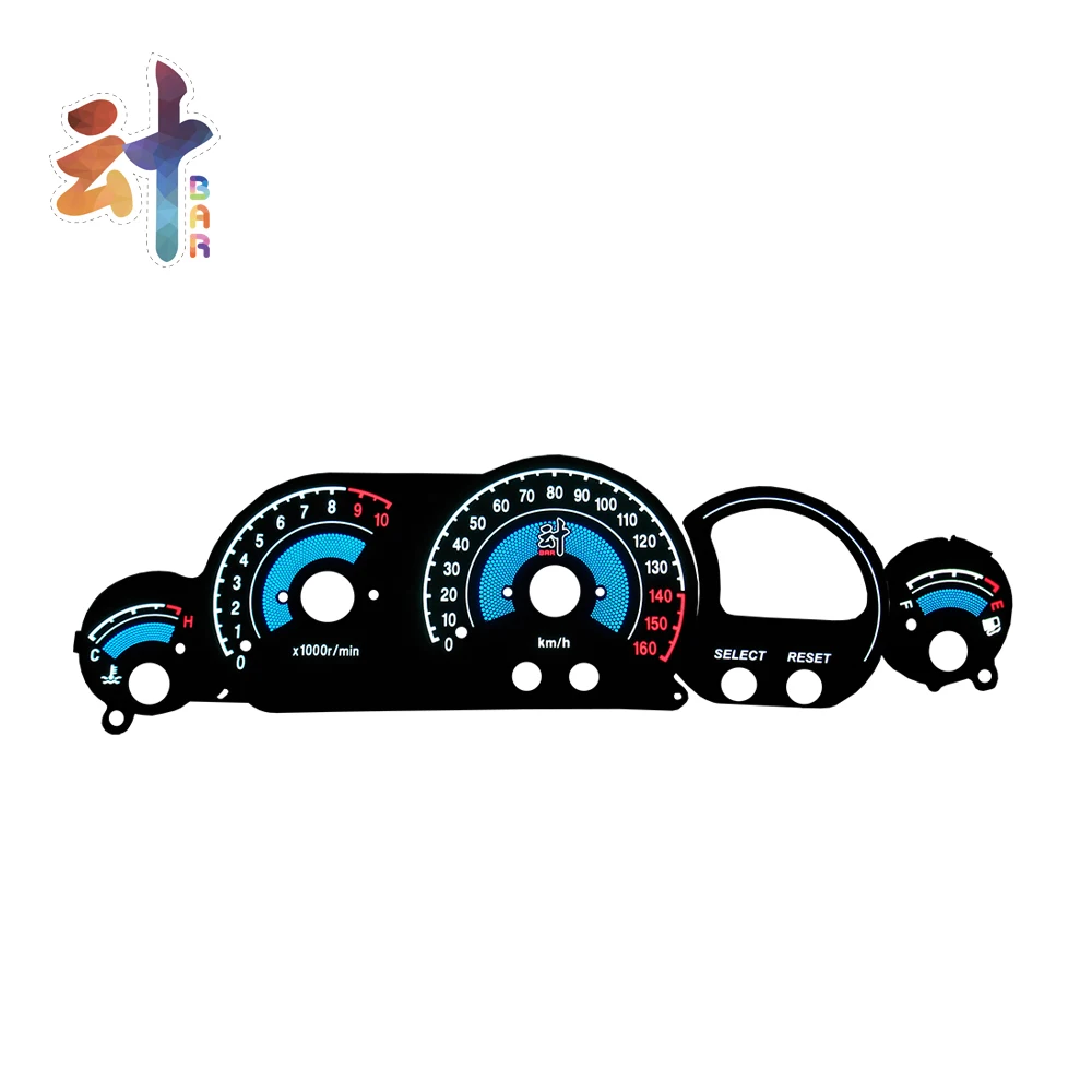GLOW GAUGE DASH FACE EL CLUSTER 5GM-5SJ INDIGLO  for Yamaha Majesty 250 2002-2007