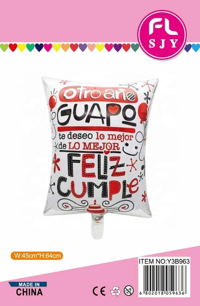 26inch Spanish Super Handsome and beauty  for party decoration spanish foil balloon