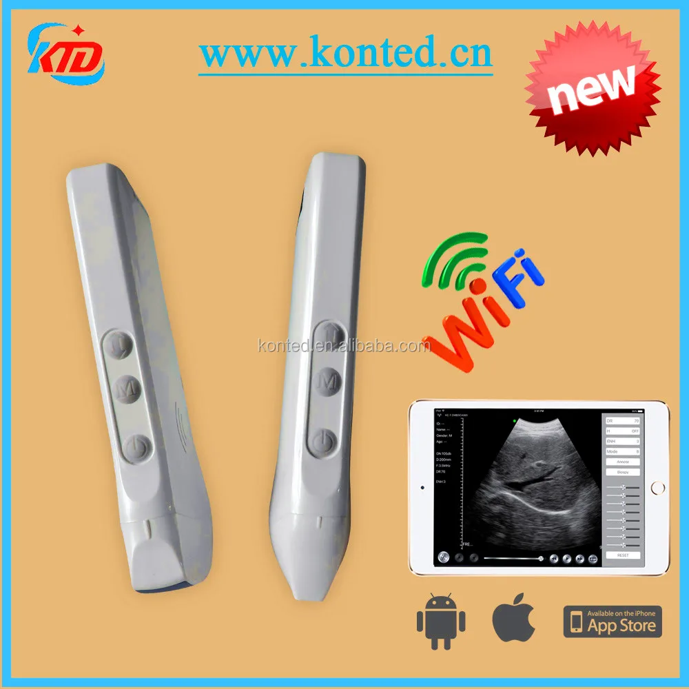 Беспроводной ультразвуковой зонд Ipad с 128 элементами, ультразвуковой сканер для теста на беременность