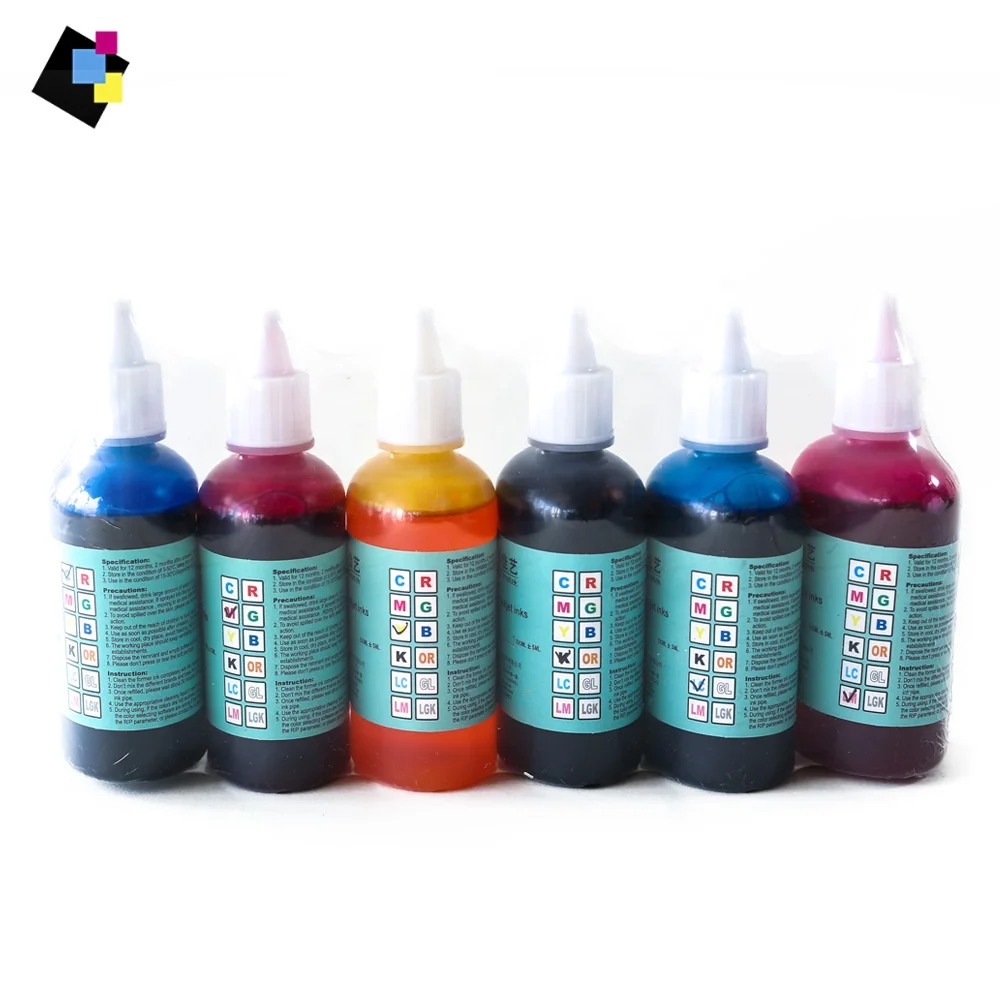100ml 6 Colors Water Based Ink For Canon TS8080 TS9080 TS6080  MG7780 MG6880