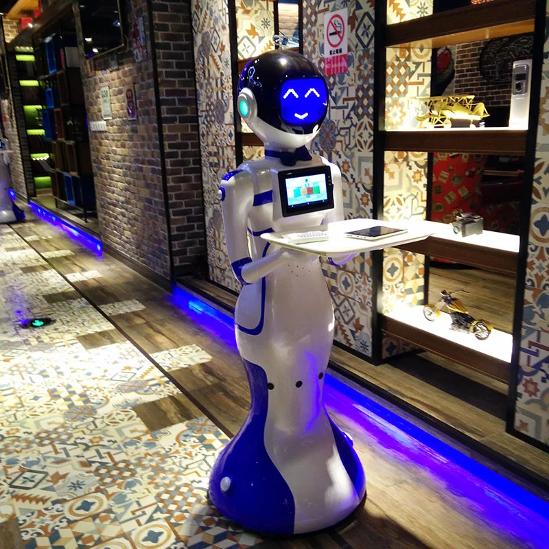 hot sale new design smart restaurant food delivery service robot