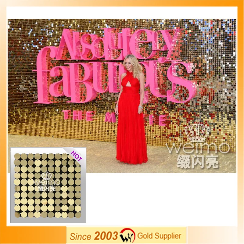 
Patent Hanging Shimmer Sequin Disc Panel 