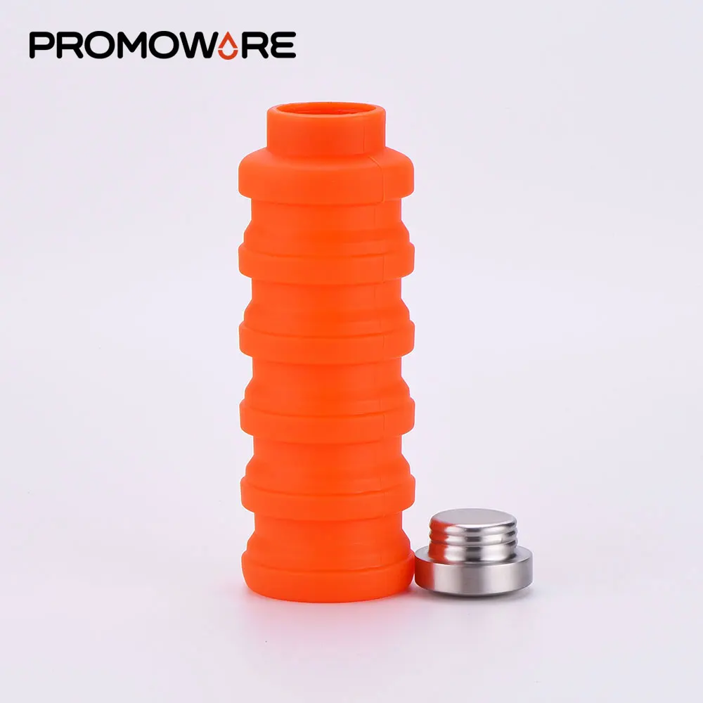 
Silicone Foldable Flask Folding Thermal Thermos for Camping 