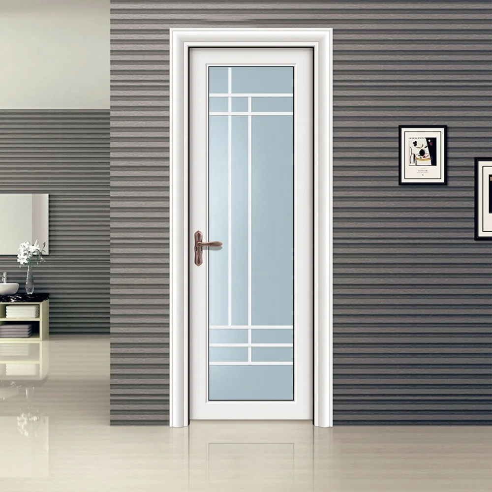 
foshan factory white aluminum bathroom doors 