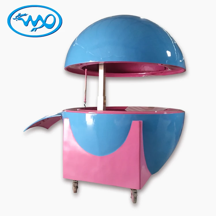 2019 outdoor mobile food juice cart fruit coconut shape kiosk