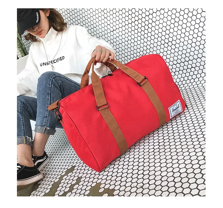 High Quality Canvas Travel Bag Large Capacity Folding Duffle Bag Organizer Luggage Weekend Bag