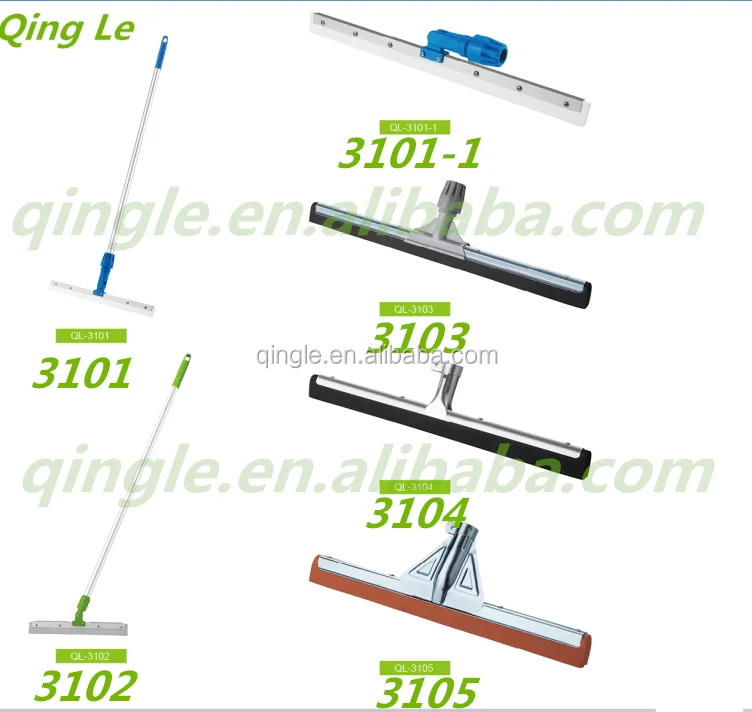 Qingle Iron Floor Cleaning Wiper Floor Squeegee, Industrial EVA Floor Squeegees
