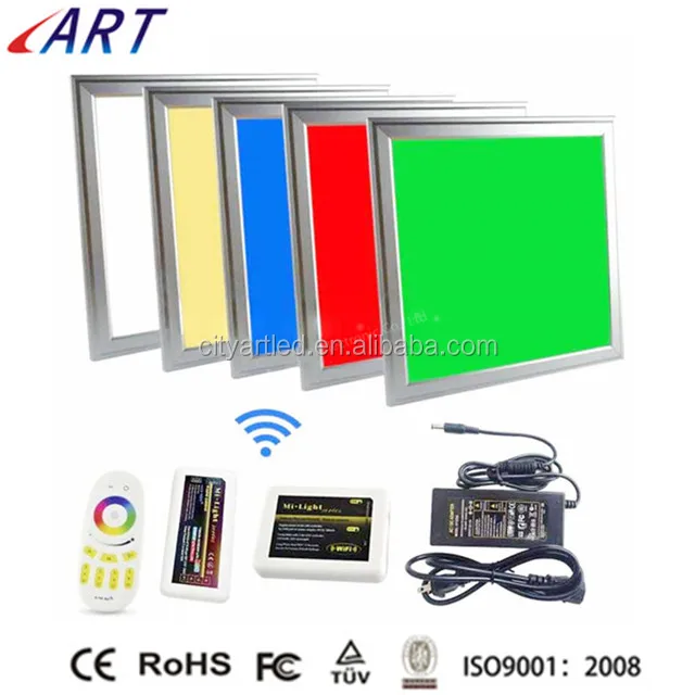 New DMX512 control 2.4g wifi  Smart  LED RGB/RGBW/RGB+CCT/RGBWW LED Panel Light 600x600 300x1200 600x1200mm  ETL CE RoHS